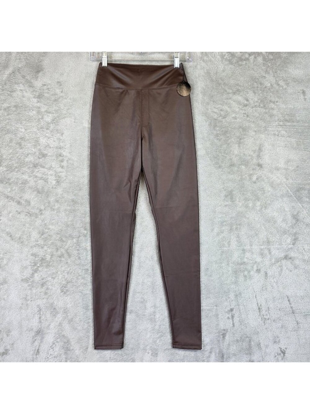 OFFLINE By Aerie Leggings Womens M Brown Real Luxe High Rise Faux Leather Ankle